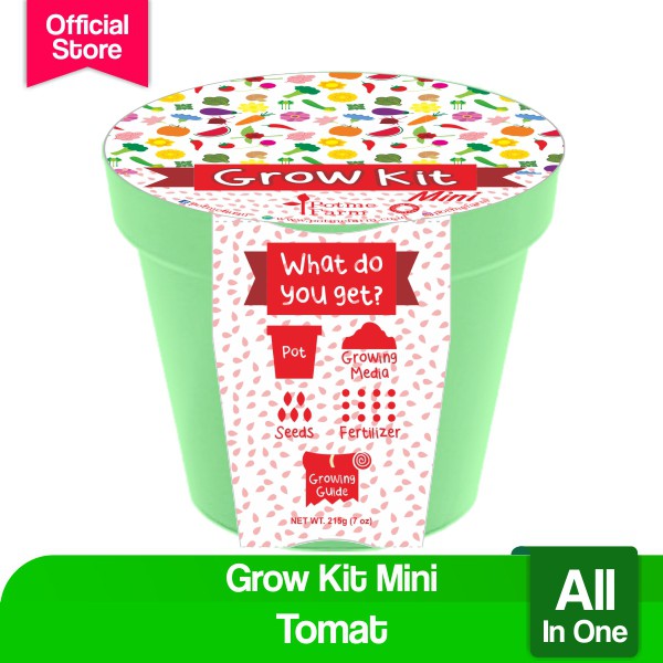 

Potme Farm Grow Kit Mini Tomato / Benih Tomat