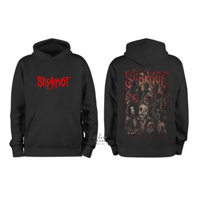 Sweater Hoodie band metal Slipknot | Hoodie Slipknot - black