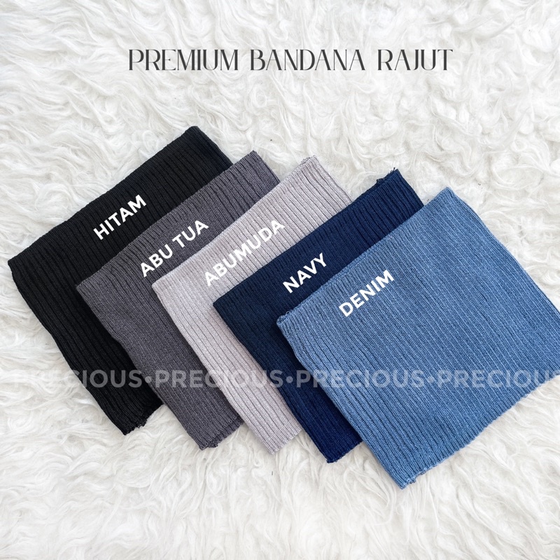 BANDANA RAJUT SALUR / BANDANA RAJUT ANISA / CIPUT RAJUT PREMIUM