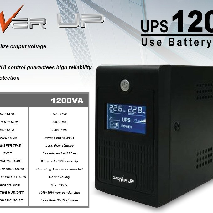 UPS STABILIZER POWER UP 1200VA