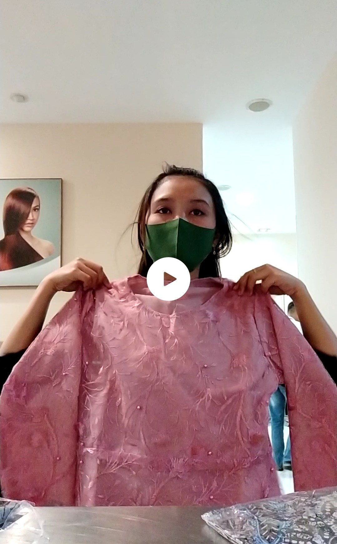 Couple Batik Kebaya Sarimbit Anak Muda Brokat Tille Kondangan Tunangan Lamaran Simple Nude Rose Abu