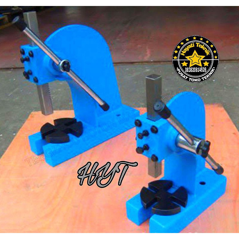 Alat Press Manual OPT Arbor Kapasitas 1 Ton Max Opening 135mm
