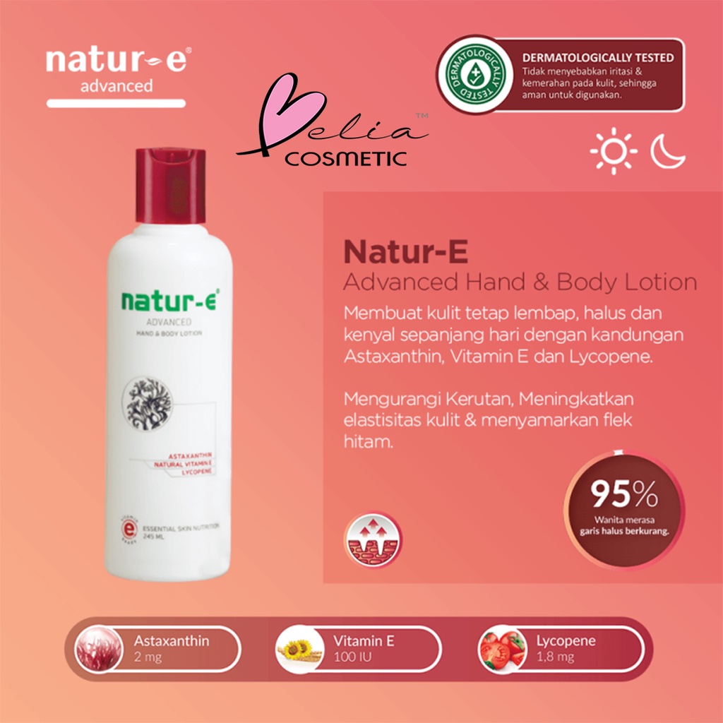 ❤ BELIA ❤ NATUR E Daily Nourishing Moisturishing | Energizing | Revitalizing | Advanced | Hand &amp; Body Lotion | 100ml 245ml | BPOM