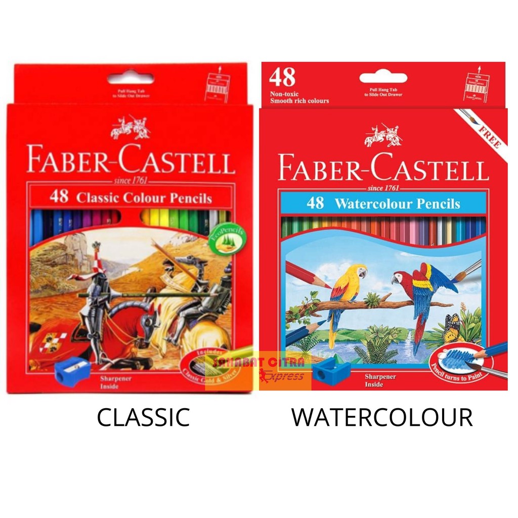 

PENSIL WARNA FABER CASTELL 48 COLOUR 彩笔