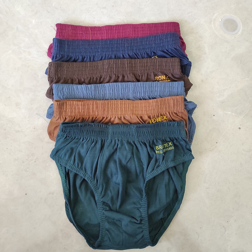 (6 PCS) CELANA DALAM PRIA LEMBARAN / CD LAKI LAKI COWOK BRONTEX POLOS / CD PRIA / UNDIES SEMPAK