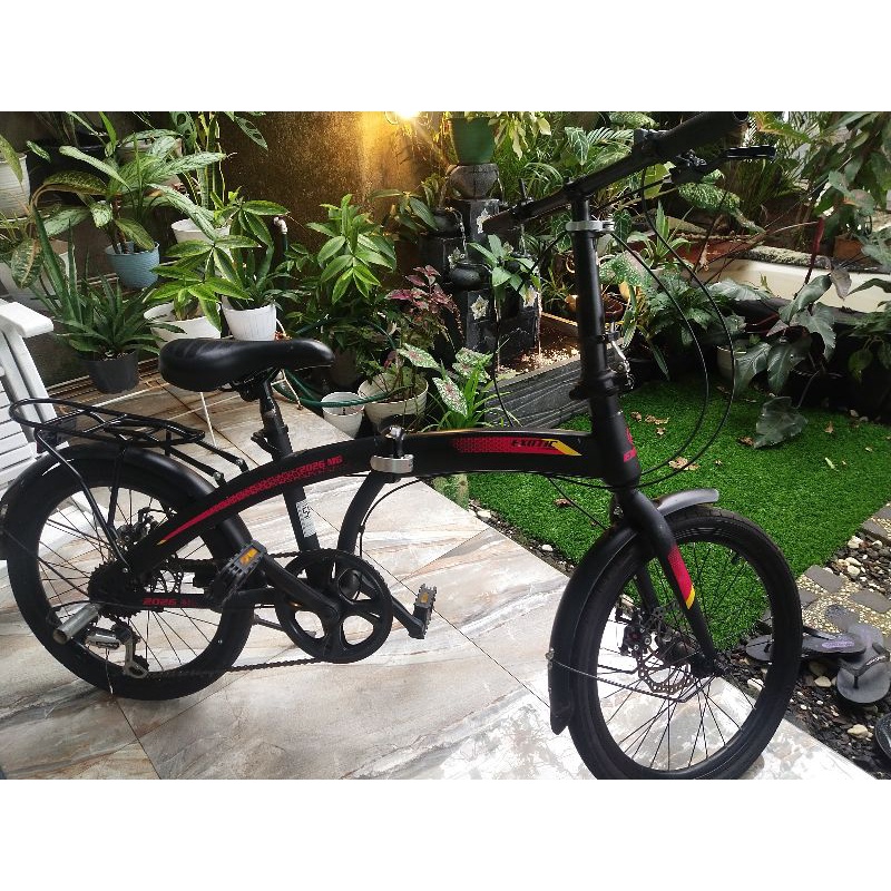 sepeda lipat exotic 2026 mg 20 inchi 7 speed. bekas berkualitas