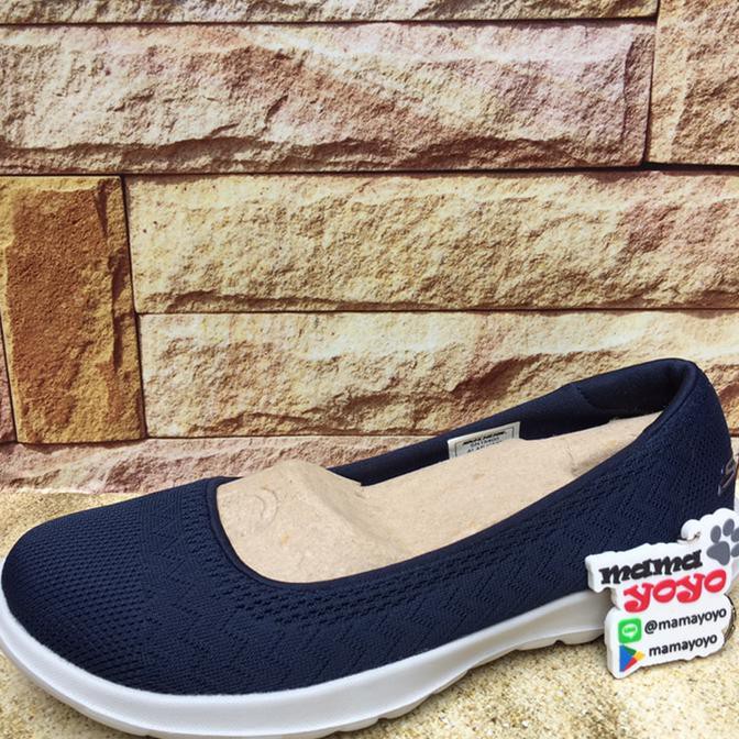 RESPON CEPAT SEPATU WANITA - SKECHERS GO WALK LITE DREAMER NAVY (ORIGINAL) DISKON