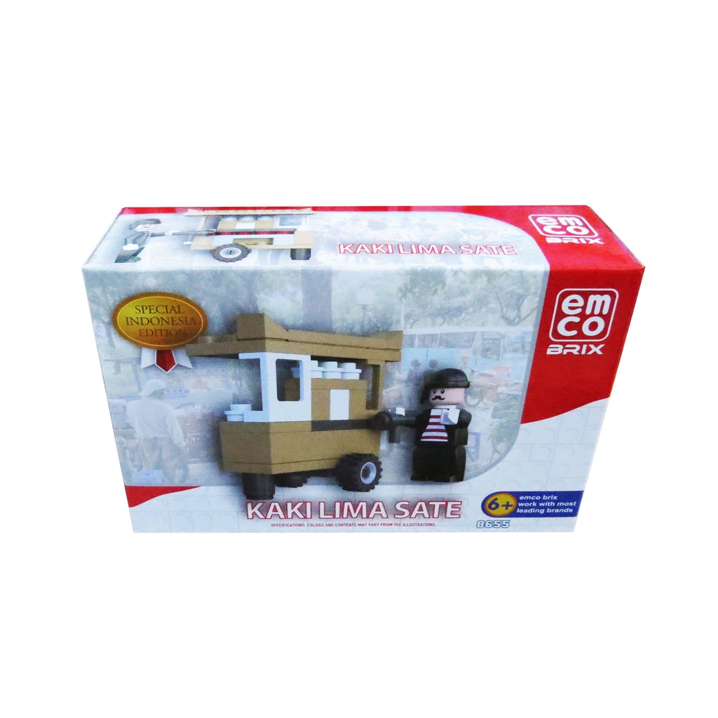 Emco Lego Brix Special Edition Kaki Lima Sate. Baru Murah