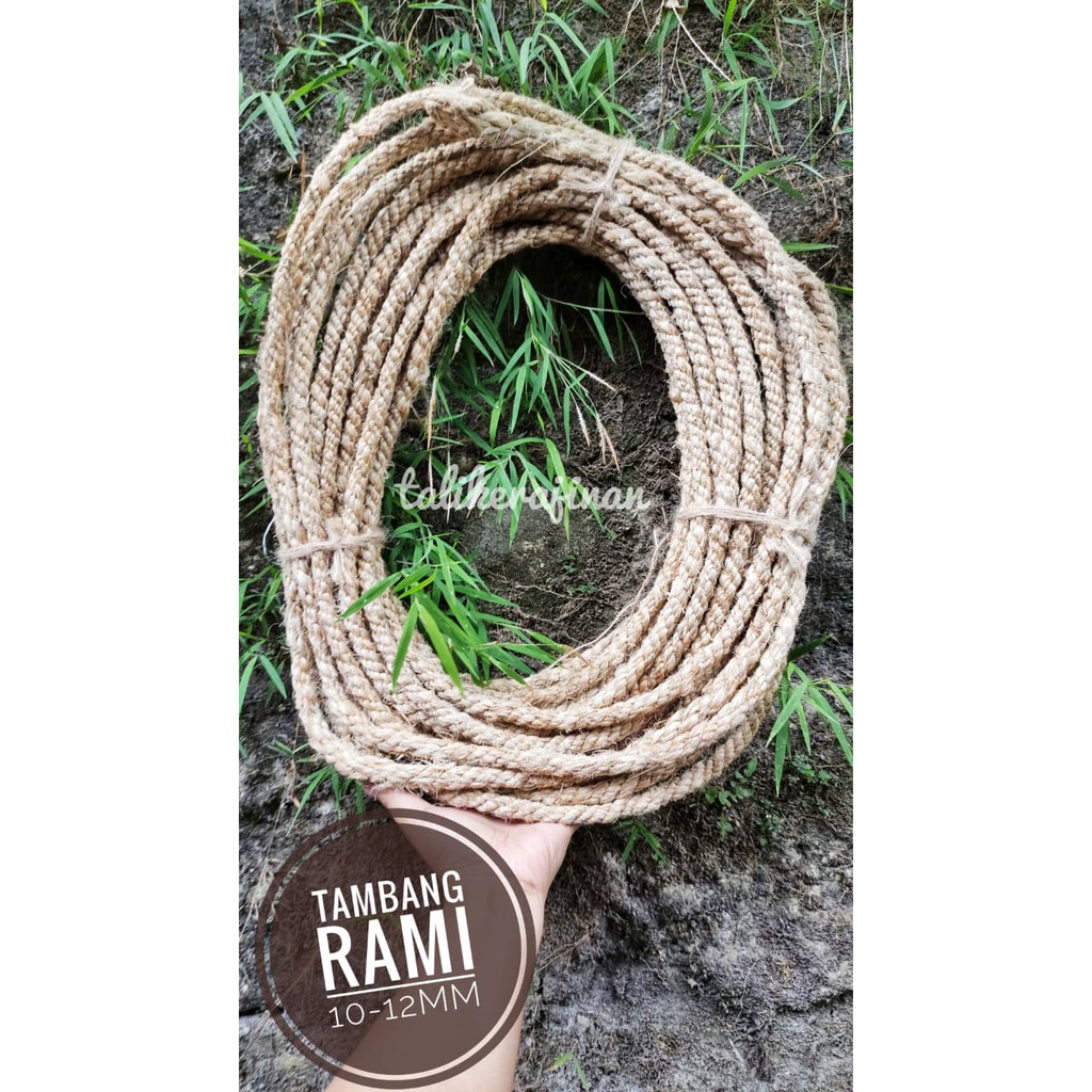 Tambang rami putih serat nanas sisal ukuran 10-12mm meteran