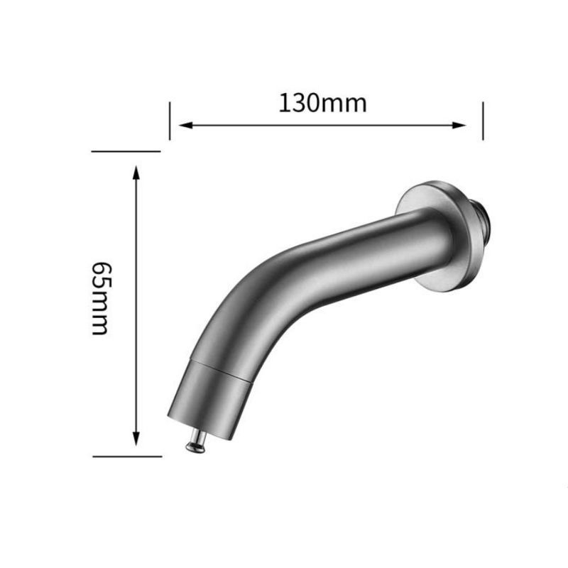 AHS - Keran Air Wudhu Unik Kran Tembok Stainless 304 Tekan On Off Uniq Touch Tap Faucet Wall Spout