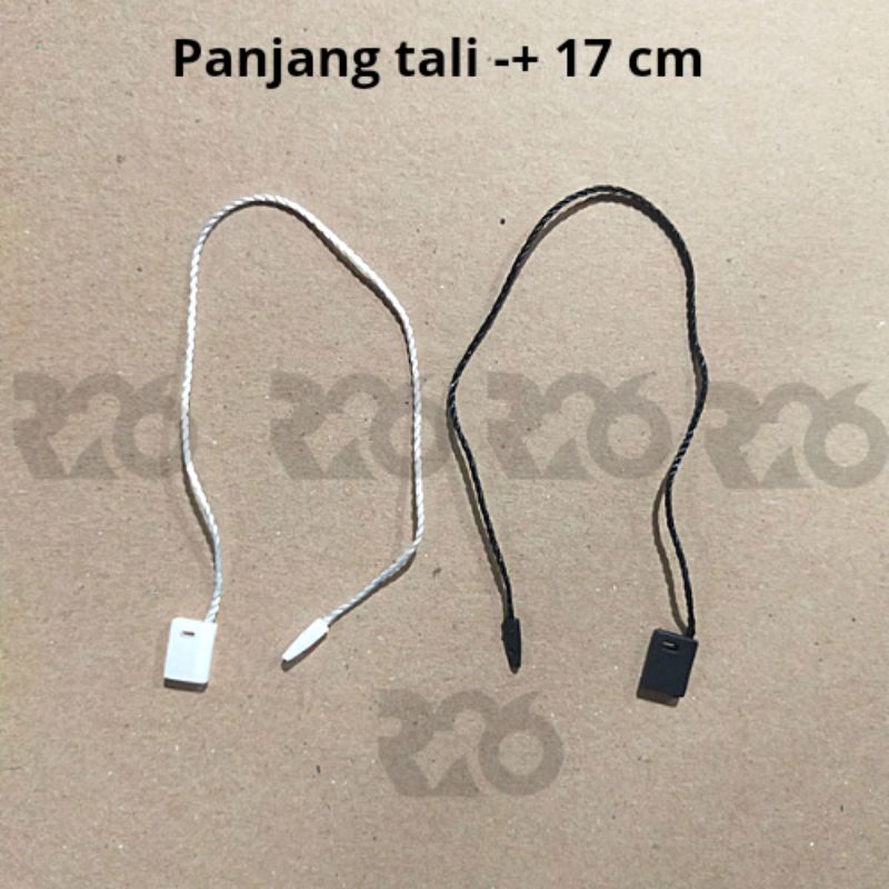 tali hangtag 100 pcs  loop pin | bahan nylon | hangtag baju | label pakaian string | hangtag murah