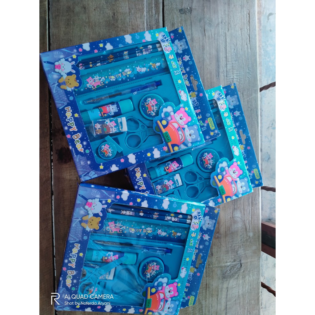 

PENA PULPEN PENSIL SET PENGGARIS 9 in 1