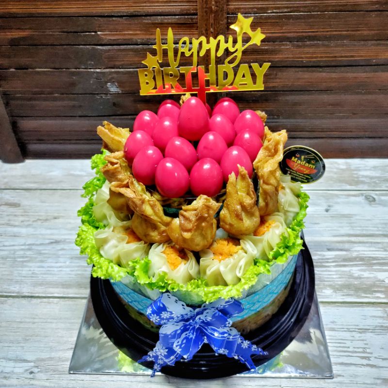 

Cake Noodle for 10 portion with 10 siomay, 10 fish wonton
