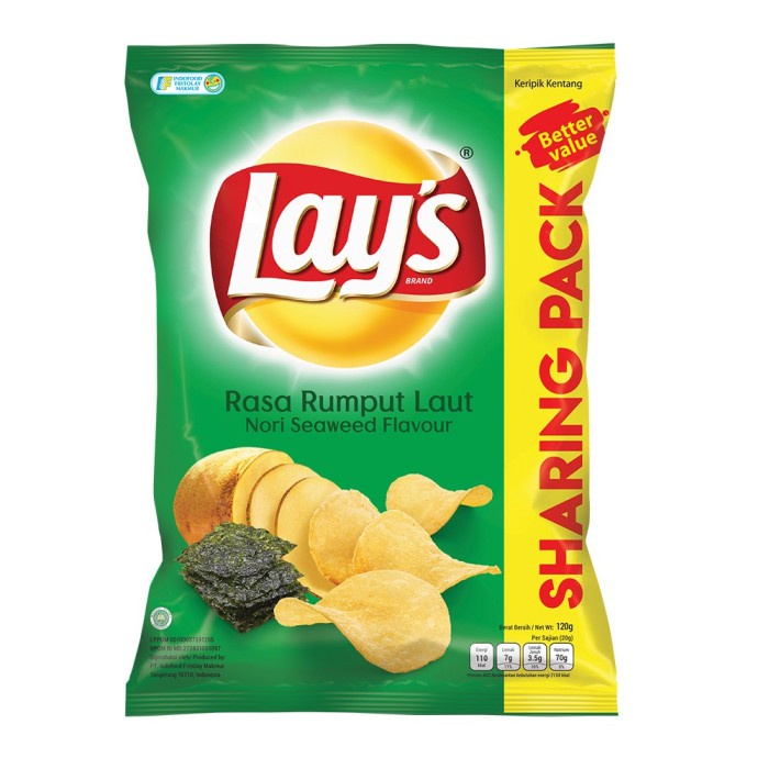 

Lays Nori Seaweed 120Gr