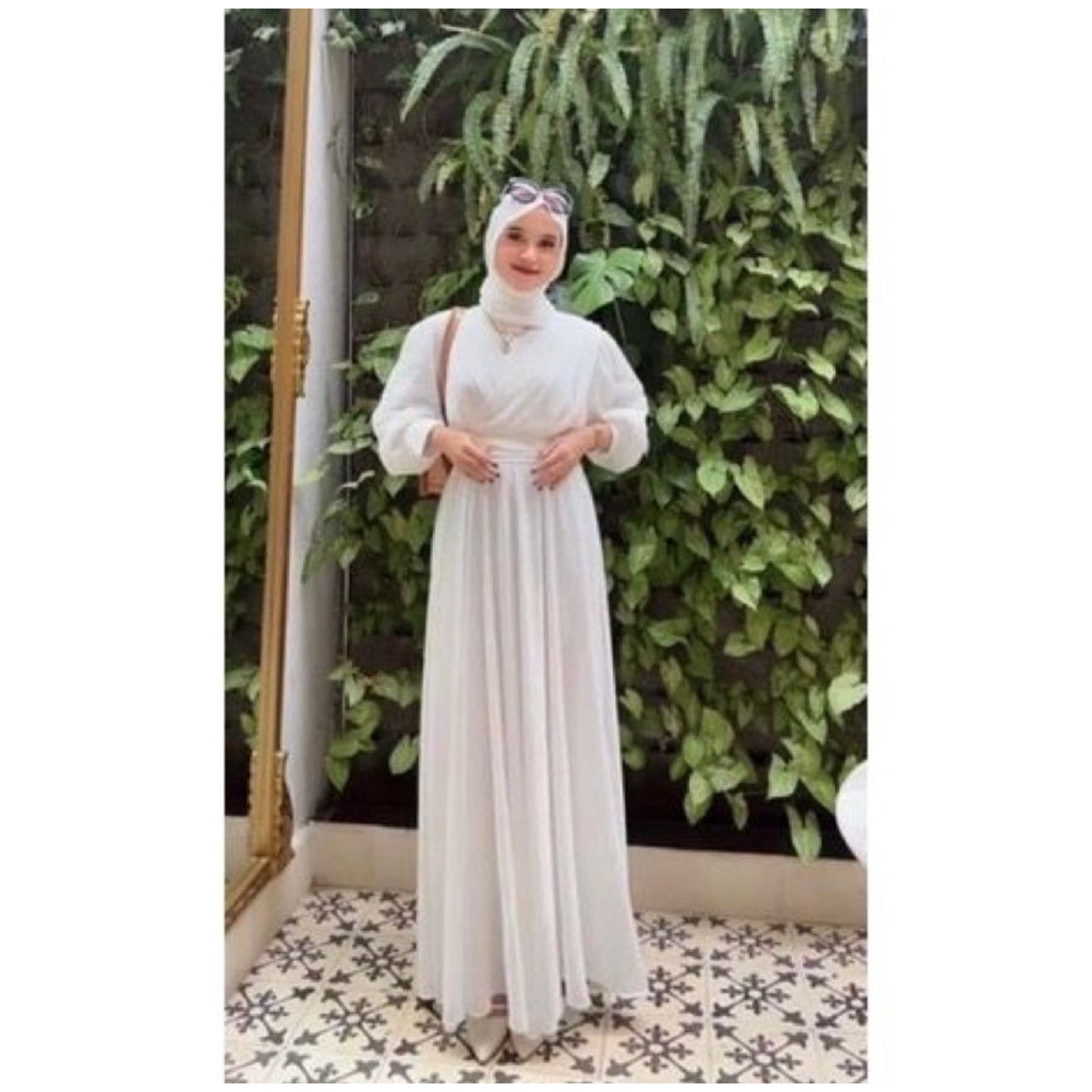 GAUDY MAXY CERUTY BABYDOLL TERBARU WANITA MUSLIMAH FREE BELT / THERESA DRESS BUSUI FRIENDLY