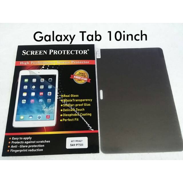 Anti Gores Screen Guard SPY Hitam For Samsung Galaxy Tab 10inch / P7500