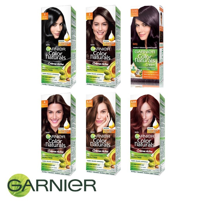 Warna Rambut  Coklat  Kemerahan Garnier Model Terbaru