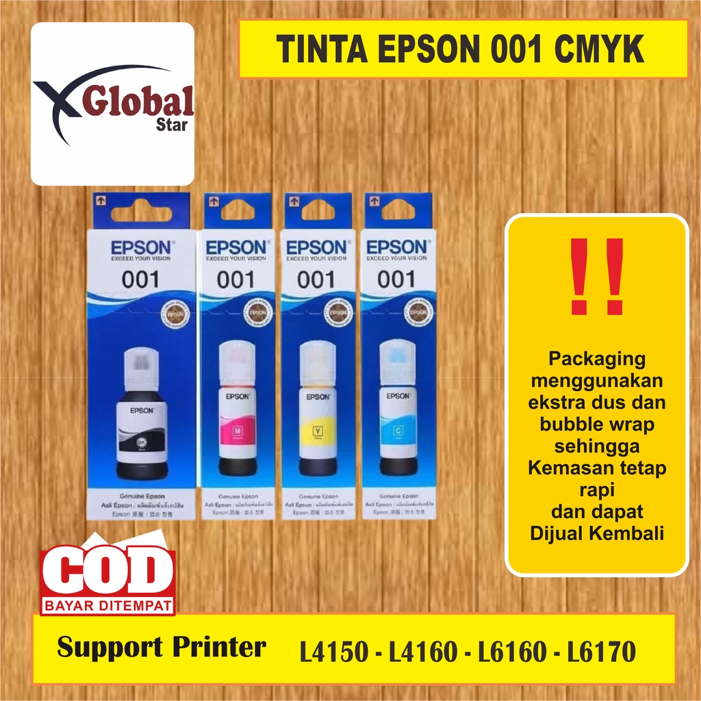 Tinta Epson 001 PREMIUM(COMPATIBLE) L4150 L4160 L6160 L6170 L6190-PCS