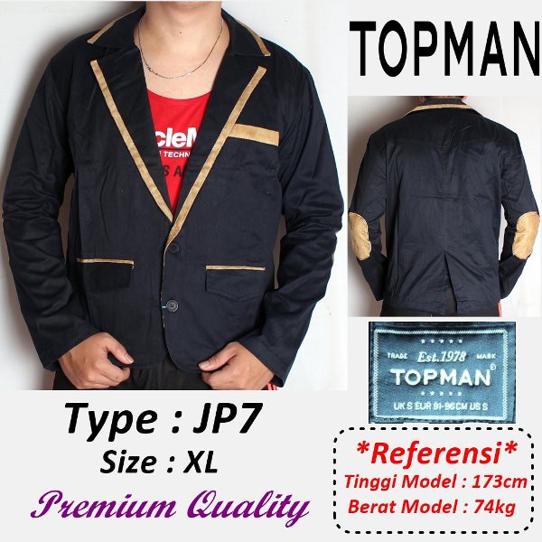 MODEL BARU Blazer Semi Jas TopMan TERMURAH  (JP7) TERMURAH