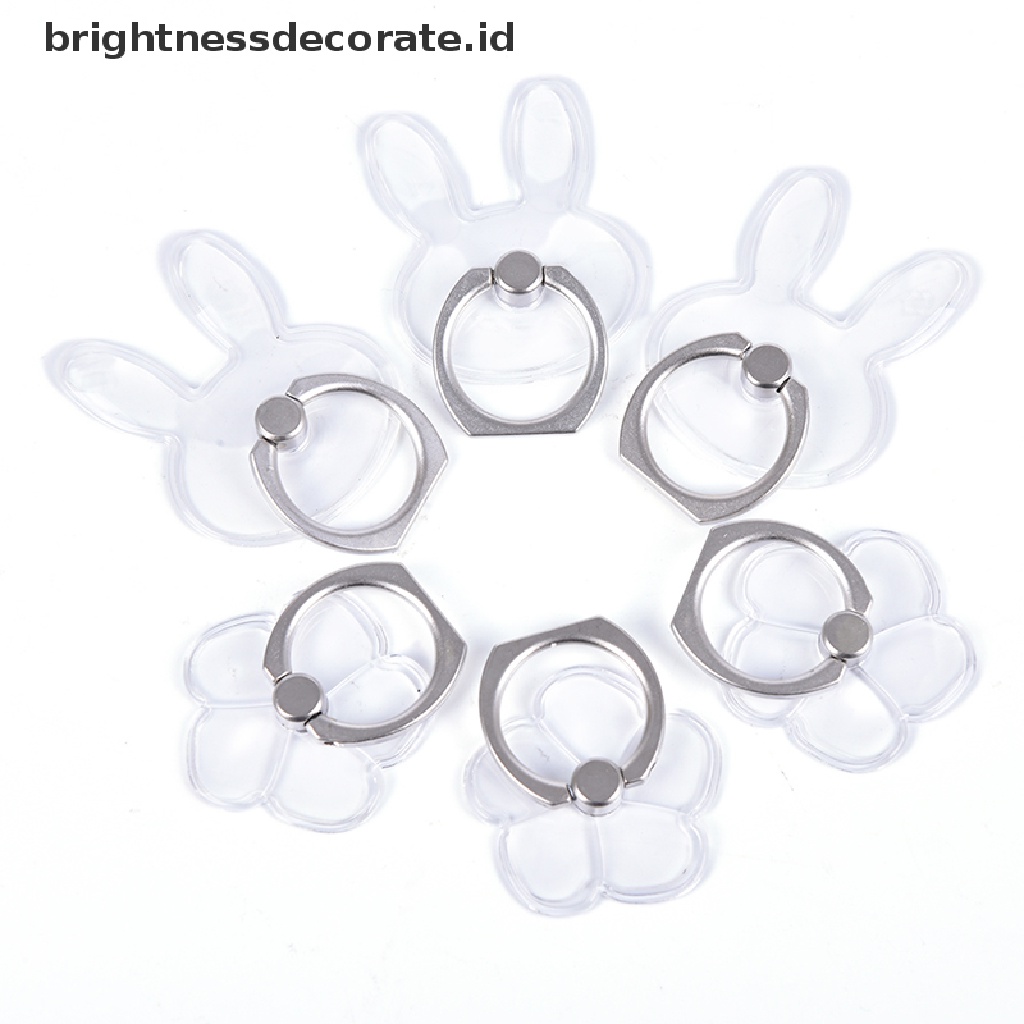 (Birth) Ring Stand Dudukan Handphone Universal Transparan Rotasi 360 Derajat