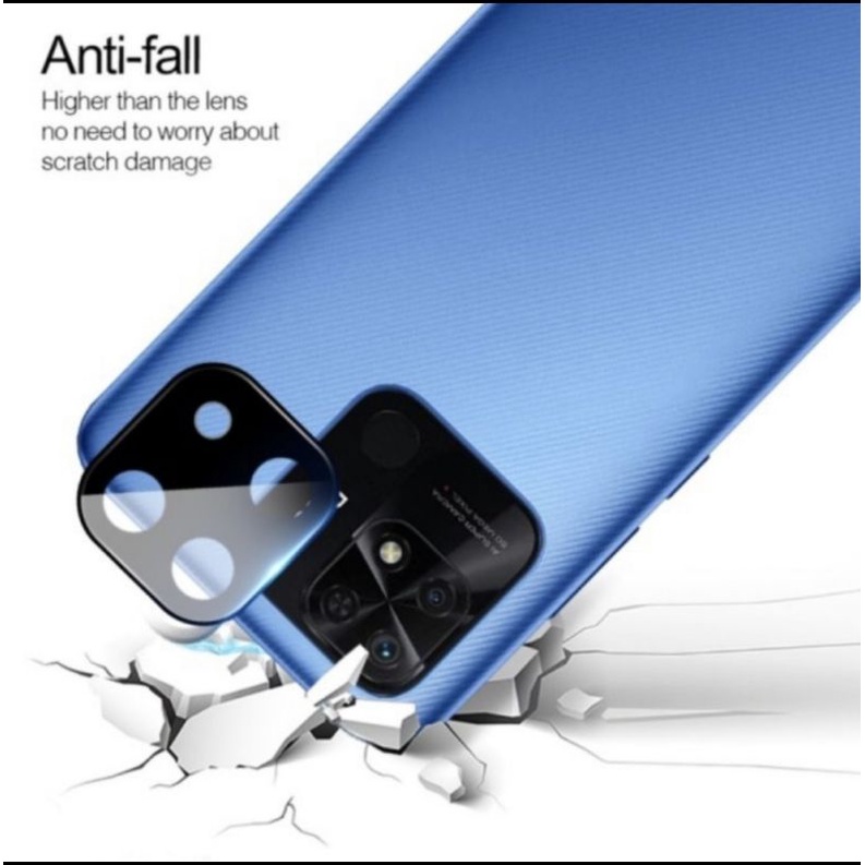 Redmi 10A Redmi 10C tempered glass camera anti gores kamera 3D Black