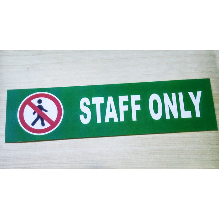 

staff only