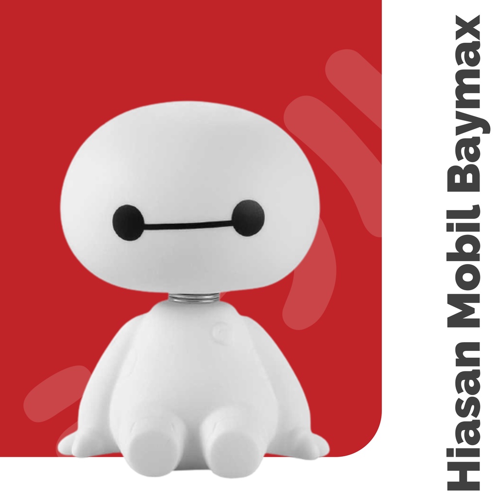 Aksesoris Hiasan Dashboard Mobil Boneka Goyang Baymax Shaking Head