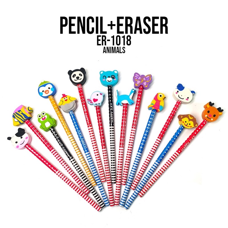 

Pensil Dan Penghapus Karakter Unik/ Animal Cute Pencil Eraser