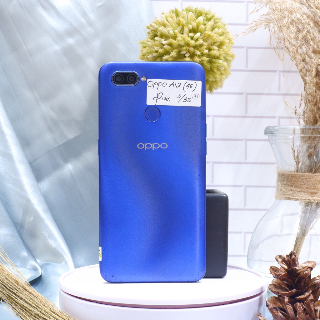 Oppo A12 RAM 3/32 4/64 GB Fullset - Hp Bekas Second