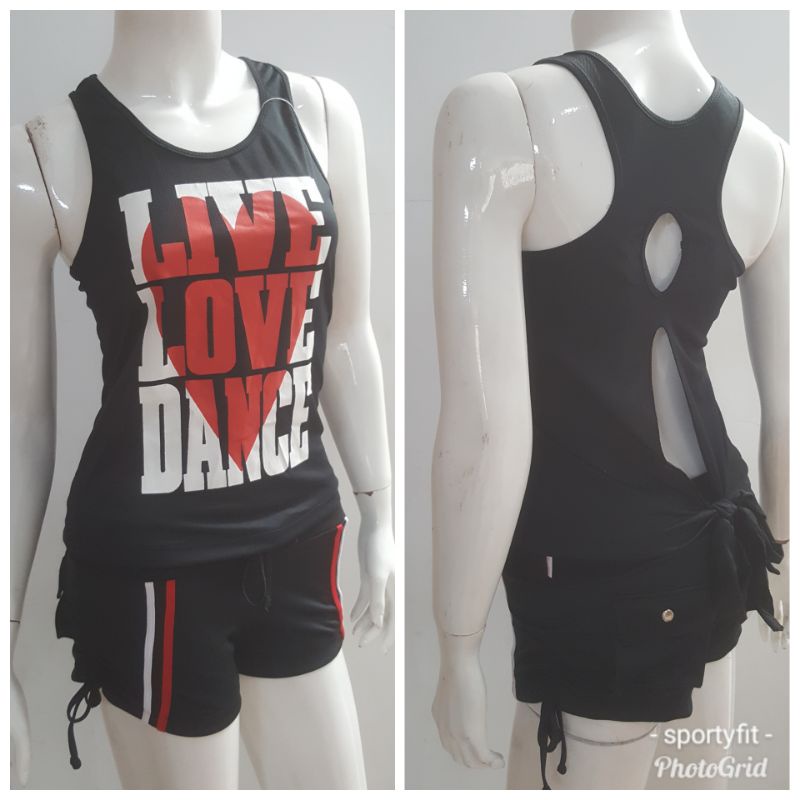 setelan pendek setelan senam bajusenamwanita