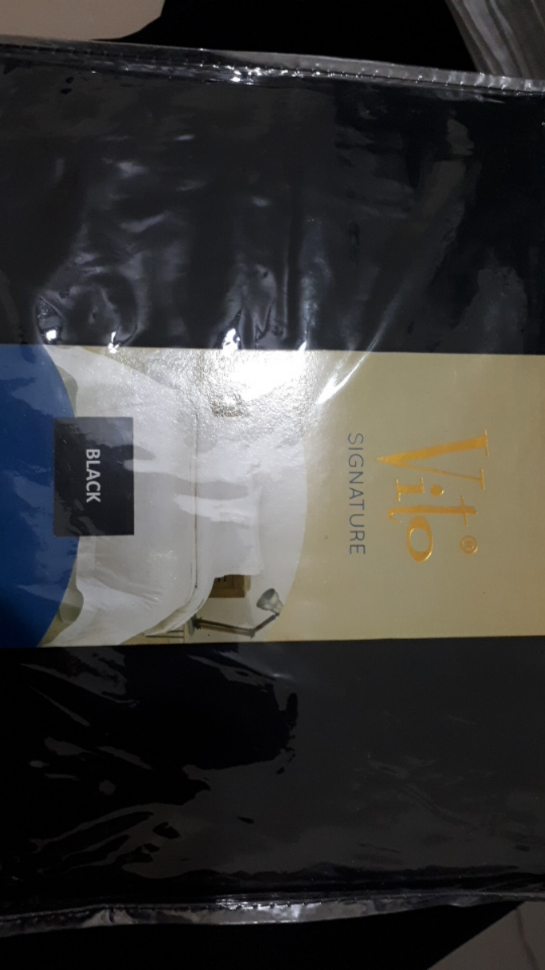 Ww Sprei Polos - Vito Signature - Hitam (black) - Pilihan Ukuran (king / Queen) - Tinggi 20cm