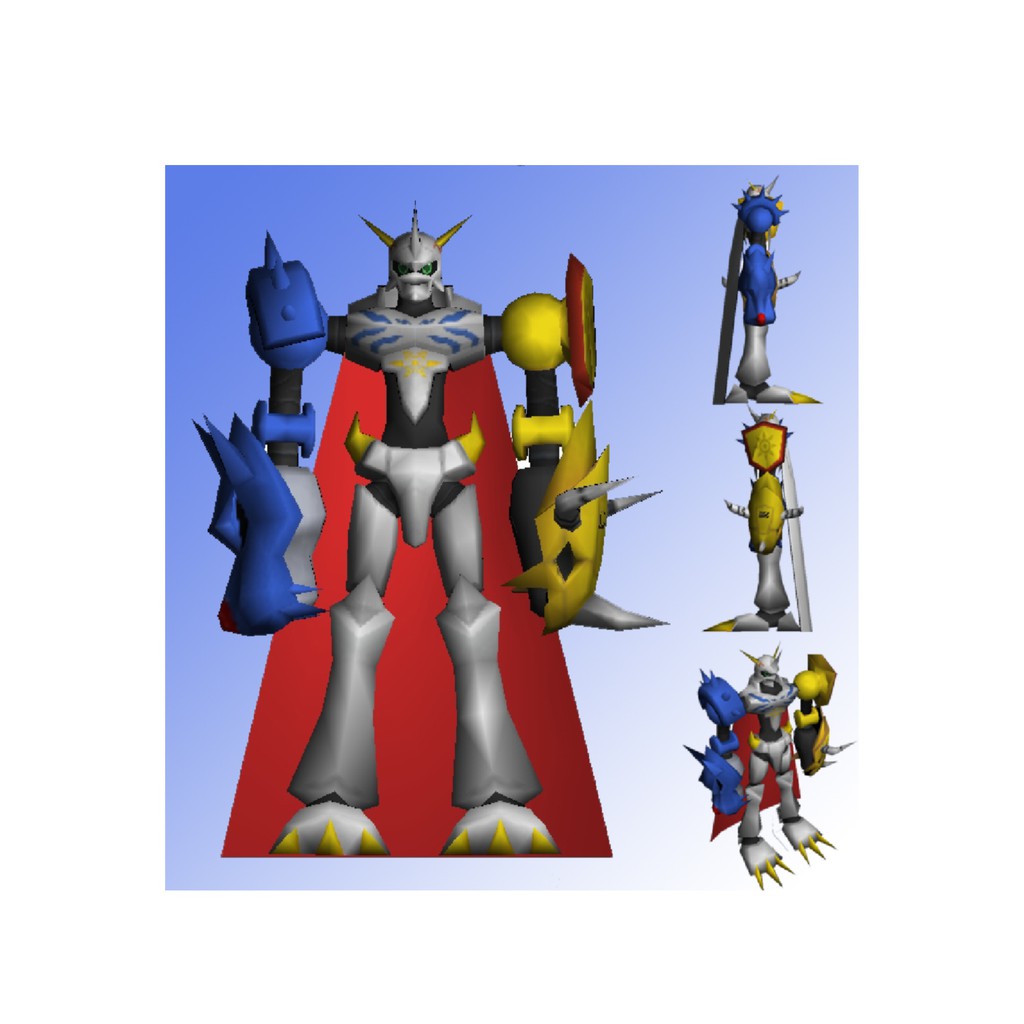 Papercraft Omegamon Omnimon Papercraft