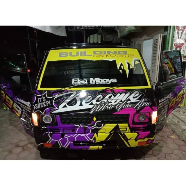 Stiker decal mobil pick up l300 mboyz full decal.