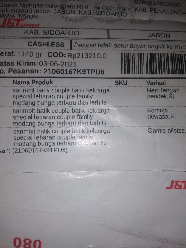 Batik Couple Keluarga Sania Ruffle Ori Ndoro Jowi Dnt Motif Madu Termurah Di