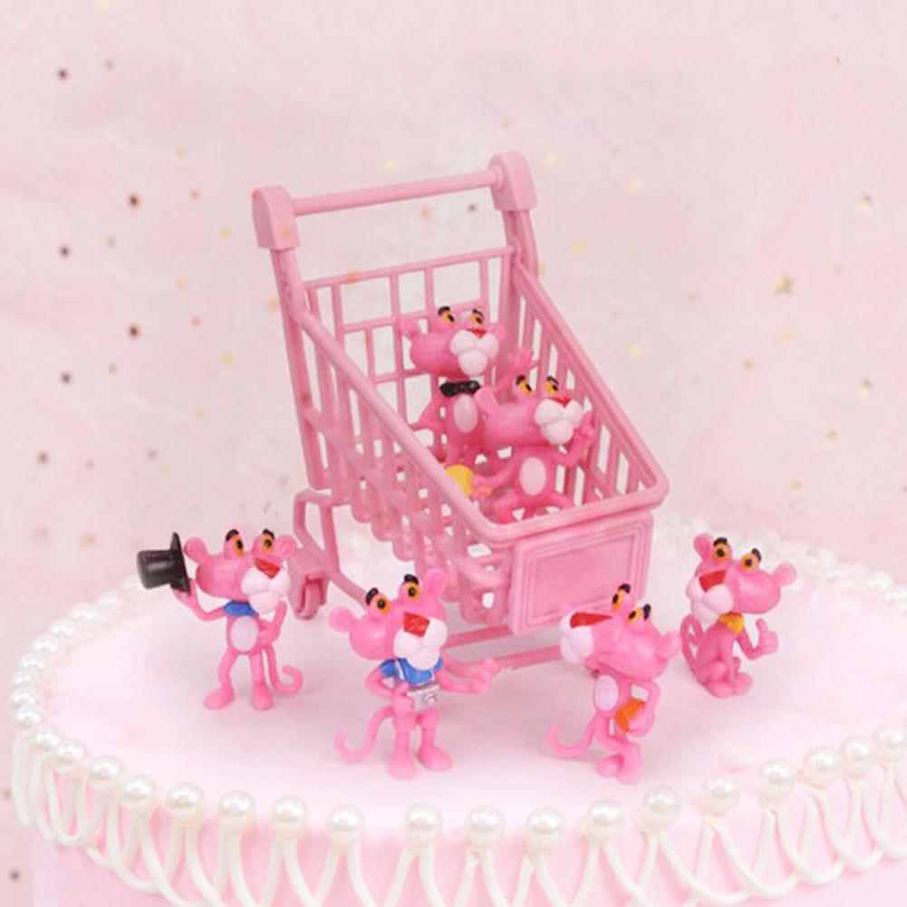 Ornamen Topper Kue Desain Pink Panther Untuk Dekorasi