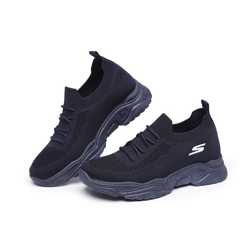 [GROSIR][COD] SEVEN_DAY SEPATU RAJUT WANITA SLIP ON SNEAKERS TANPA TALI SPORT SHOES FZ-F26 NAVY