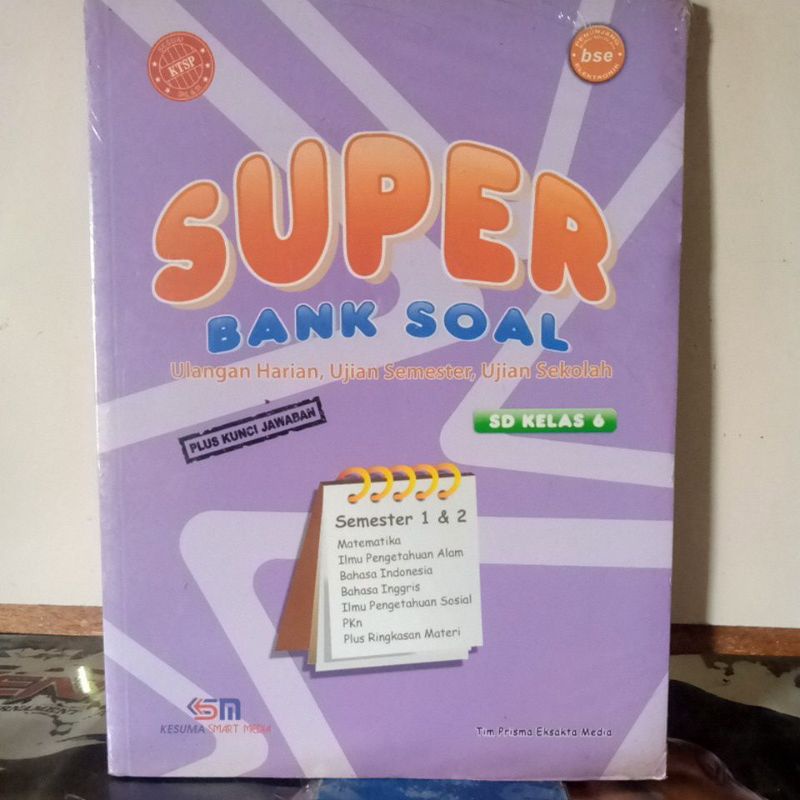 Buku Bimbel - SUPER BANK SOAL  SD KELAS 6