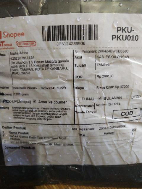 Tw78 Gamis Batik Twill Premium Motif Abstrak