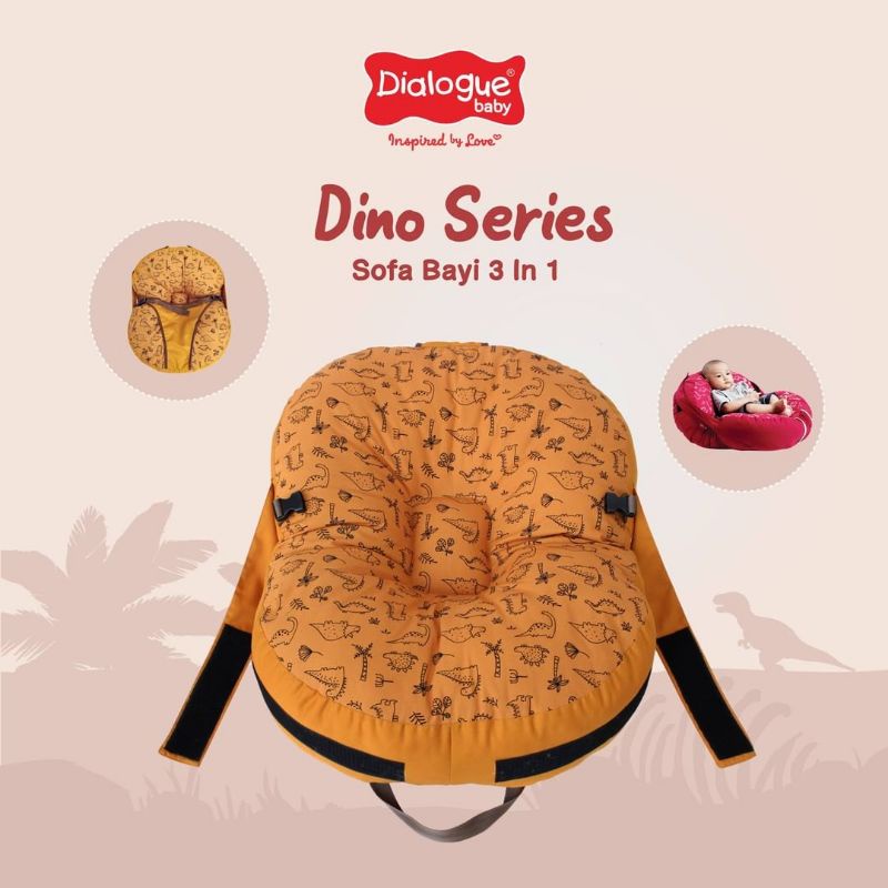 Sofa Baby Multifungsi 3in1 DIALOGUE Sofa Bayi Dino - Planet - Dino Fun - Baby Boo - DGK9221 DGK9222 DGK9223 DGK9224 DGK9305