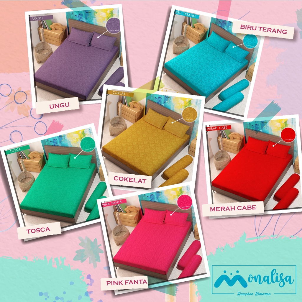 Monalisa Emboss Sprei Uk 160/180 - T 20