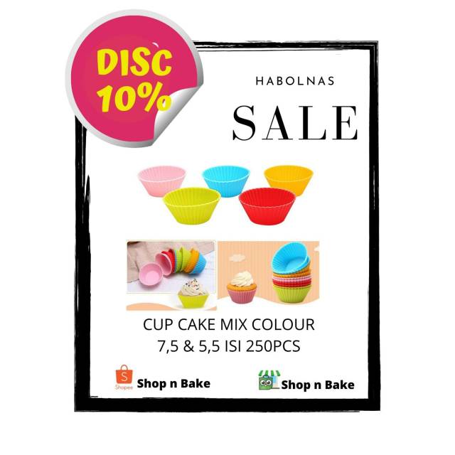 Diva Cup Cake Cases Murah isi 250pcs