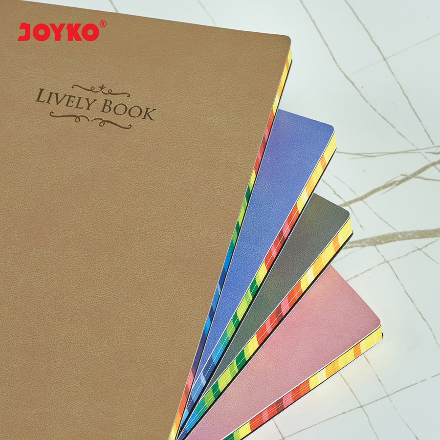 

NOTEBOOK A5 JOYKO NB 713 LIVELY BOOK | SOFT COVER LEATHER | BUKU CATATAN BERGARIS | 100 hal | 80 gsm