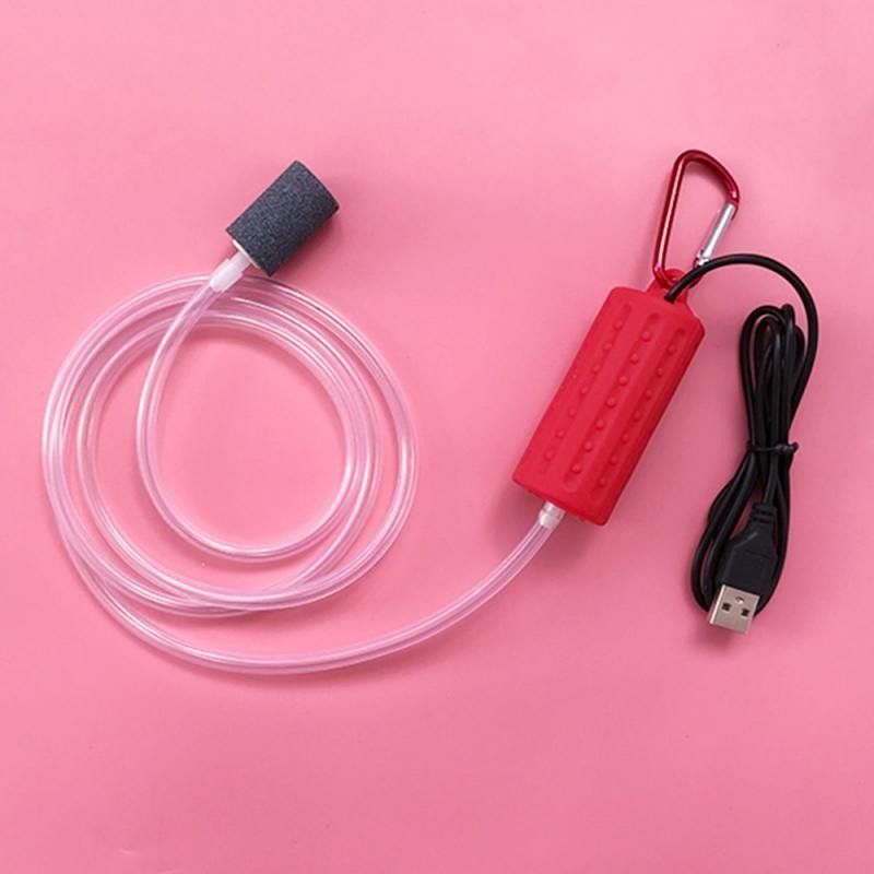 Aerator USB / Mesin Pompa Aerator Aquarium satu set lengkap selang+batu