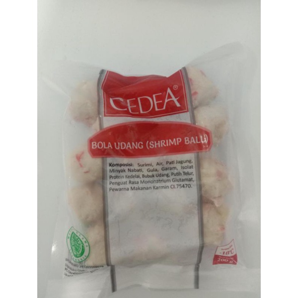 

Cedea Shrimp Ball ( bola udang) 200gr