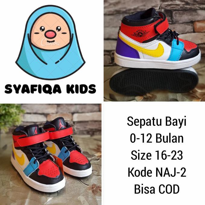 SEPATU BAYI LAKI-LAKI 0-12 BULAN NIKE AIR JORDAN SIZE 19-23 NAJ-2 2307