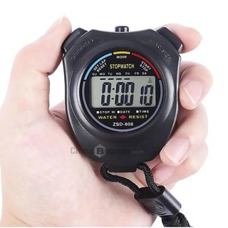 Stopwatch digital multifungsi olahraga alat pengukur waktu dan alarm