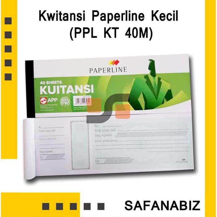 

Kuitansi Kwitansi Paperline Kecil KT40M