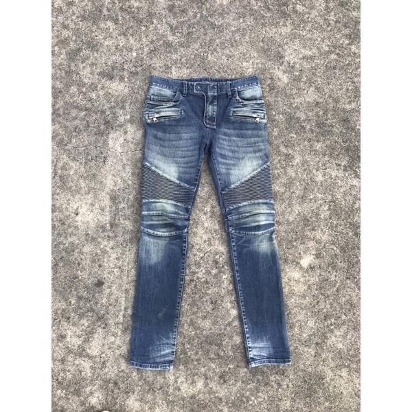 balmain paris biker jeans second size 32-34