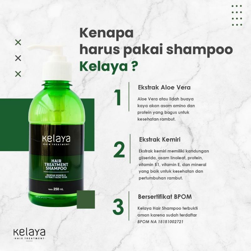 SHAMPO KELAYA -KELAYA HAIR TREATMENT- SAMPO ANTI RONTOK - SHAMPO RAMBUT BERHIJAB