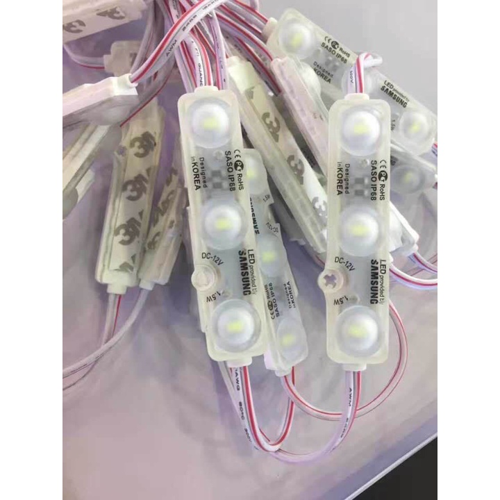 Modul Led Strip 3 mata Samsung Lampu Advertising Papan Nama 5630/5730